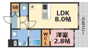 ラシーヌ瓦屋町の間取り画像