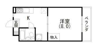 マンションシマノ Ⅰの間取り画像