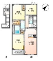 侑信輪Ⅰの間取り画像