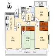 カムフォートKの間取り画像
