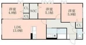 Cornus 花立の間取り画像