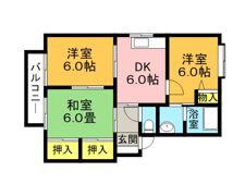 ヴィブレB棟の間取り画像