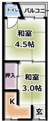 石原町アパートの間取り画像