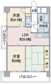 扶桑ハイツ1の間取り画像