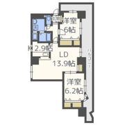 フォレステージュ谷町の間取り画像