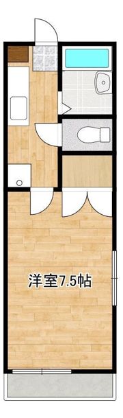 シャンテ黒髪の間取り画像