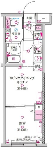 ラフィスタ豪徳寺の間取り画像