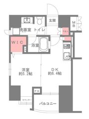プレサンスNEO中之島公園 904号室の間取り画像