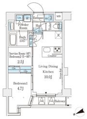 アジールコート山手動坂の間取り画像