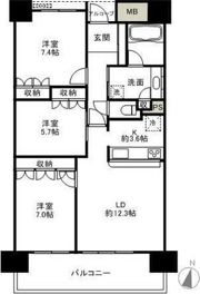 サーパス県庁前通りの間取り画像