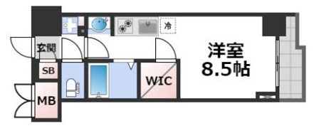 ララプレイス四天王寺夕陽ヶ丘の間取り画像