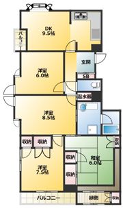 目白欅マンションの間取り画像