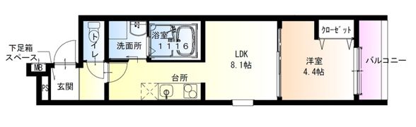 フジパレス新大阪サウスの間取り画像
