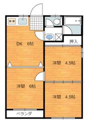 Kコーポの間取り画像