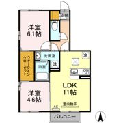 レスポワール B棟の間取り画像