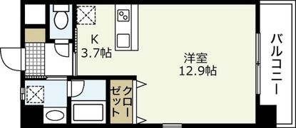 ミロワール舟入の間取り画像