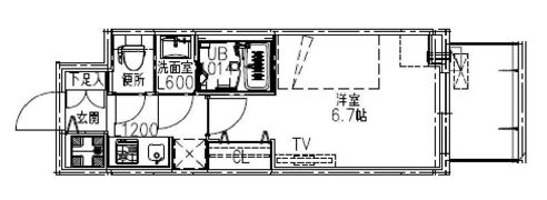 S-RESIDENCE都島Luxの間取り画像