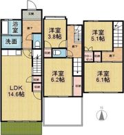 天白区原4丁目テラスハウスの間取り画像
