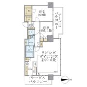 THE YOKOHAMA FRONT TOWERの間取り画像
