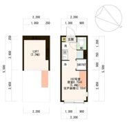 Plumeria鷺宮 IoT BT別 独洗付 100有の間取り画像