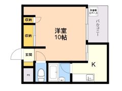 A・R・Kヴィラ薬院の間取り画像