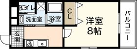 白島九軒町ハイツの間取り画像