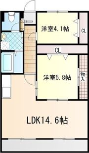 明宝マンションの間取り画像