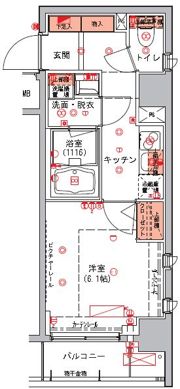 ハーモニーレジデンス日本橋イーストの間取り画像