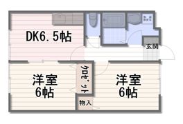 燦フラッツの間取り画像