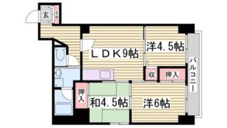 三宮パークハイムの間取り画像