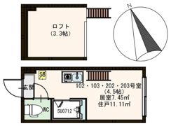 ハーモニーテラス貫井の間取り画像