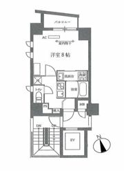 アステル七番館 801の間取り画像