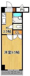 ギャラン南小倉の間取り画像