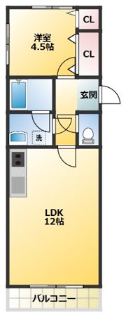 グランメール鈴木の間取り画像