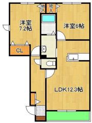 クラヴィエ石坂A棟の間取り画像