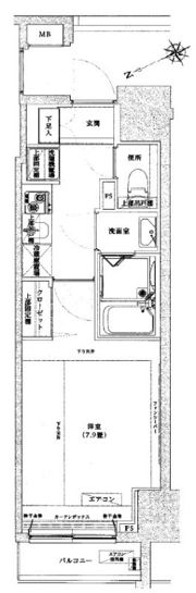 アイル銀座京橋壱番館の間取り画像