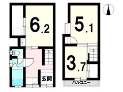 柳川町2丁目貸家の間取り画像