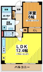 シャングリラ代々木の間取り画像