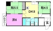 アーバンライフ道後の間取り画像