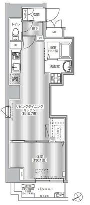 トモヤレジデンス蔵前の間取り画像