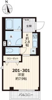 ビューノ高砂の間取り画像