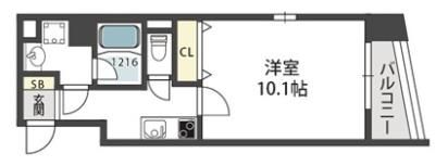 モンサンミッシェル北浜の間取り画像