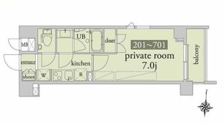 アーベイン東日暮里の間取り画像