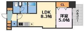 Luxe深江橋Ⅱの間取り画像