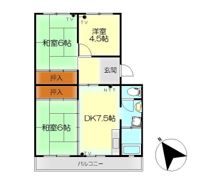 白岳コーポラスの間取り画像