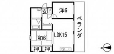 セントラル庚午第一マンションの間取り画像