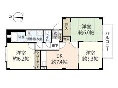 フォブール空田の間取り画像