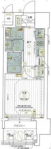 エステムコート梅田・茶屋町Ⅲネクスタの間取り画像