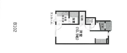 ショコラティエB棟の間取り画像