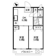 三番館竹下の間取り画像